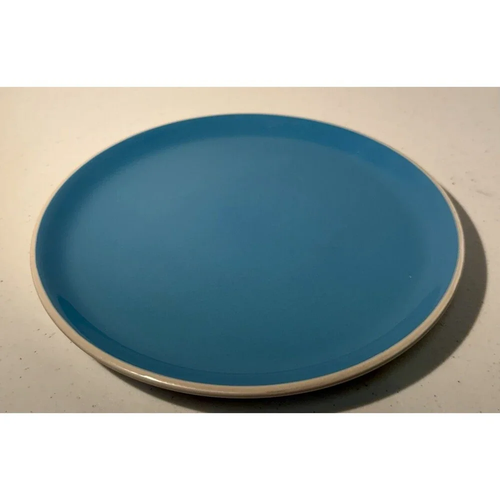 Oneida Color Burst Dinner Plate Blue - EUC